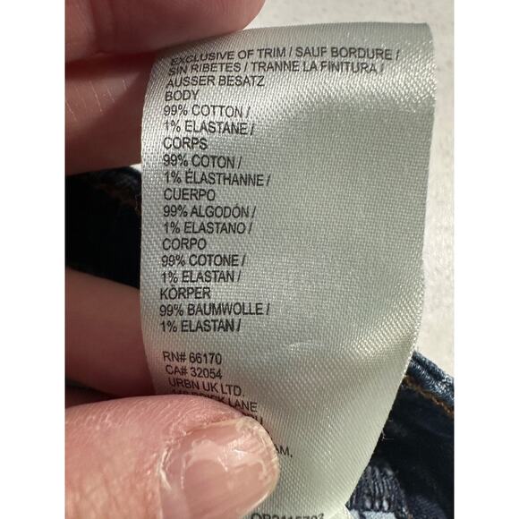 Anthropologie 29P The Kayden Railroad Stripe Barrel Carpenter Jeans by Pilcro C9 - Picture 8 of 10